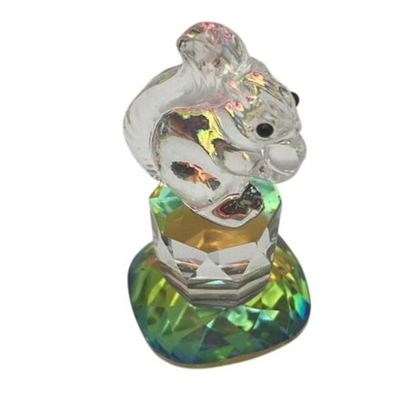 Collection Mini Crystal Figures Snowman Teddy Bear Squirrel Train-One Swarovski - Picture 4 of 11